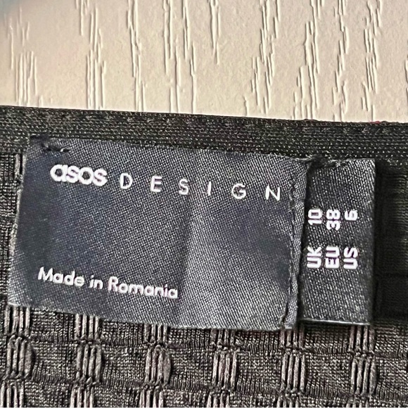 ASOS Design Floral Long Sleeve Side Tie Surplice Mini Dress—SZ. 6 - Picture 8 of 15